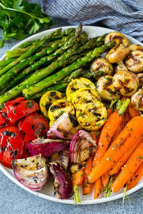 Grilled Vegetables .